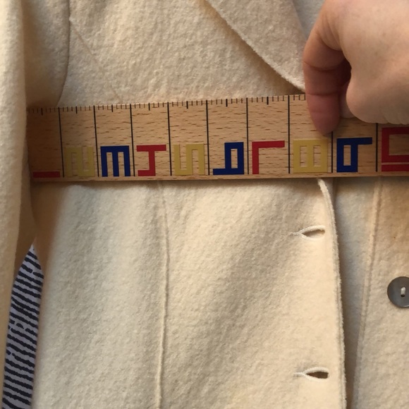 Geiger of Austria Cream Women’s Boiled Wool Blazer Sz. S - Picture 15 of 15